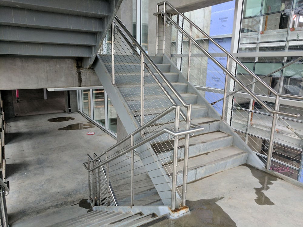 An ongoing construction of staircase